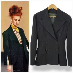John Galliano Plein Sud 1990 S/S Les Gitans Runway Vintage Wool Blazer Jacket